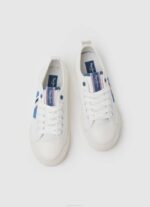 dječak bijela allen flag vulkanizirane tenisice Pepe Jeans JZ8H1562 - Slika 2