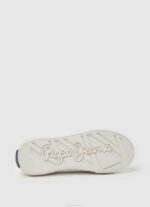 dječak bijela allen flag vulkanizirane tenisice Pepe Jeans JZ8H1562 - Slika 5