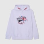 dječak bijela hoodie s logotipom Pepe Jeans JZ8H1585