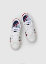 dječak bijela player britt kožne tenisice Pepe Jeans JZ8H1525 - Slika 2