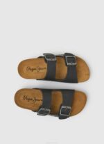 dječak crno dvostruke kanzas anatomske sandale Pepe Jeans JZ8H1548 - Slika 2