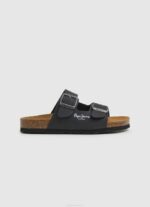 dječak crno dvostruke kanzas anatomske sandale Pepe Jeans JZ8H1548