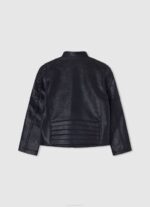 dječak crno podstavljena biciklistička jakna na ramenima Pepe Jeans JZ8H1571 - Slika 2