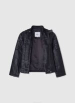 dječak crno podstavljena biciklistička jakna na ramenima Pepe Jeans JZ8H1571 - Slika 3