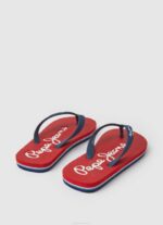 dječak Crvena bay beach osnovne japanke za plažu Pepe Jeans JZ8H1556 - Slika 4