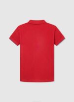 dječak Crvena pike polo majica s izvezenim logotipom Pepe Jeans JZ8H1672 - Slika 2