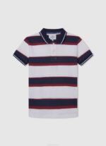 dječak Crvena pike polo majica s izvezenim logotipom Pepe Jeans JZ8H1672 - Slika 4