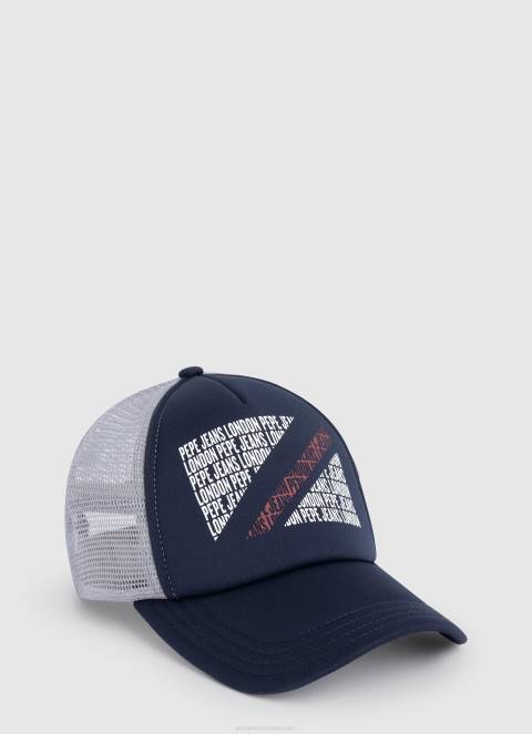 dječak dulwich bejzbolska kapa s printom logotipa Pepe Jeans JZ8H1710 - Slika 1