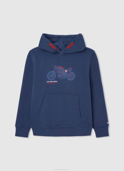 dječak jarman motociklistički džemper s kapuljačom Pepe Jeans JZ8H1596
