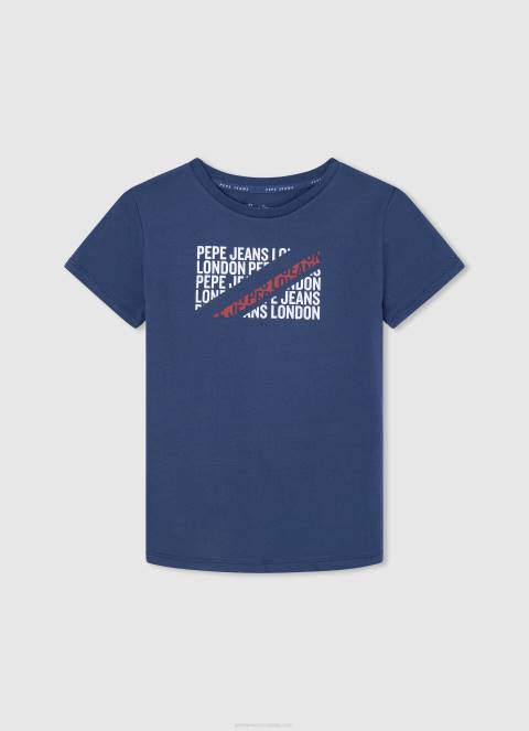 dječak jarman pamučna majica s okomitim logotipom Pepe Jeans JZ8H1649 - Slika 3