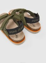 dječak kaki zelena berlin saturday anatomske sandale Pepe Jeans JZ8H1551 - Slika 4