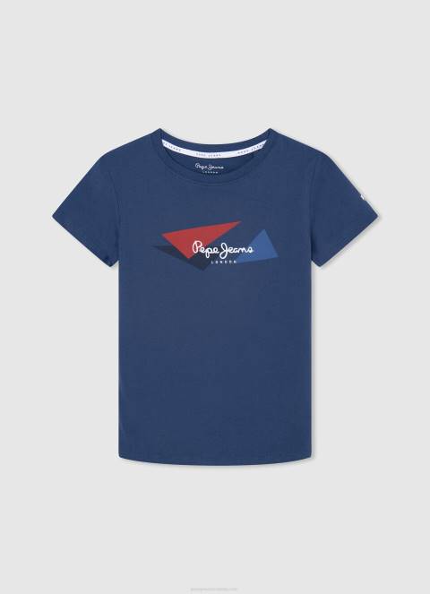 dječak lijevanje majica s printom logotipa Pepe Jeans JZ8H1642 - Slika 4