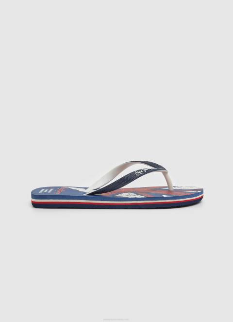 dječak mornarica japanke sa zastavom na plaži Pepe Jeans JZ8H1559 - Slika 5
