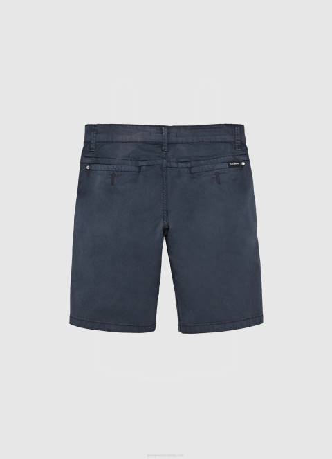 dječak mornarica kratke chino hlače uobičajenog kroja Pepe Jeans JZ8H1695 - Slika 2