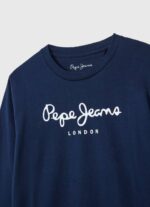 dječak mornarica majica dugih rukava s prednjim logom Pepe Jeans JZ8H1630 - Slika 2