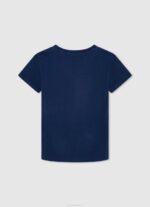 dječak mornarica osnovna majica s logom Pepe Jeans JZ8H1622 - Slika 2