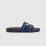 dječak mornarica slider japanke za plažu s logotipom Pepe Jeans JZ8H1552