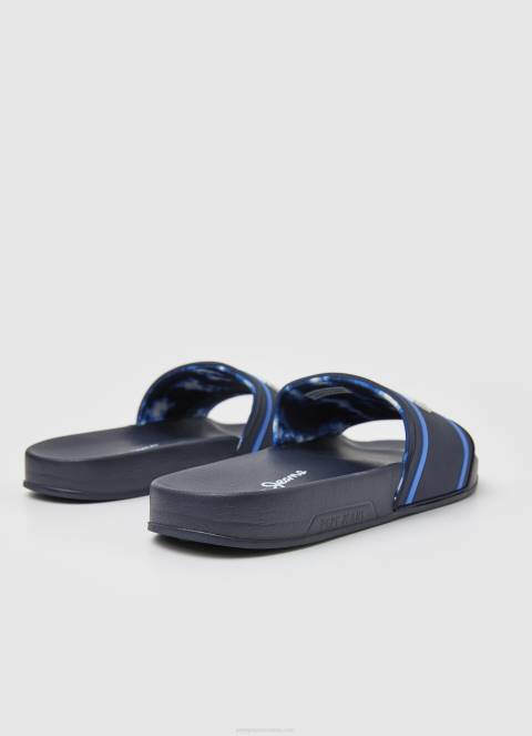 dječak mornarica slider japanke za plažu s logotipom Pepe Jeans JZ8H1552 - Slika 4