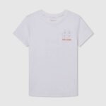 dječak prljavo bijelo majica s printom logotipa Pepe Jeans JZ8H1620