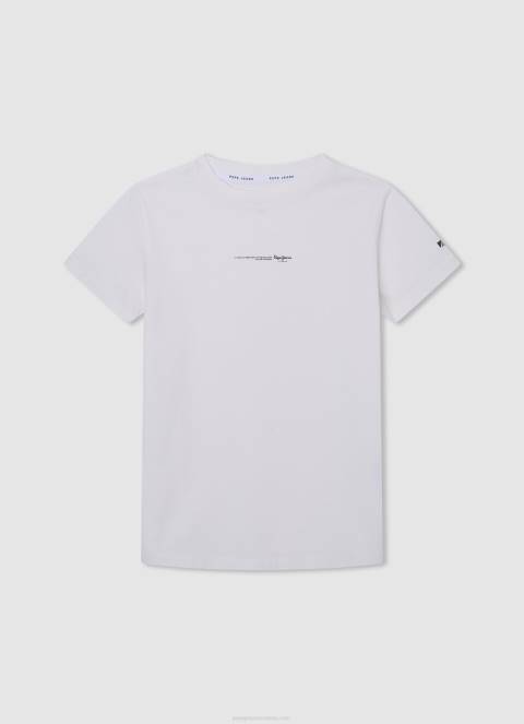 dječak prljavo bijelo majica s printom logotipa Pepe Jeans JZ8H1643 - Slika 1