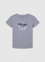 dječak sivi lapor majica sa zastavom i logom Pepe Jeans JZ8H1635 - Slika 3