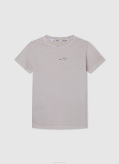 dječak sivi lapor osnovna majica s logom Pepe Jeans JZ8H1629 - Slika 5