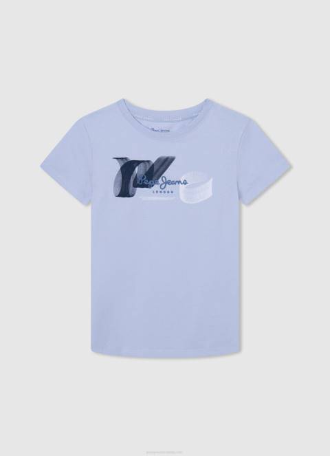dječak sivi lapor pamučna majica s otisnutim logotipom Pepe Jeans JZ8H1634 - Slika 4
