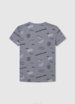 dječak sivi lapor pamučna majica s printom na cijeloj površini Pepe Jeans JZ8H1646 - Slika 2