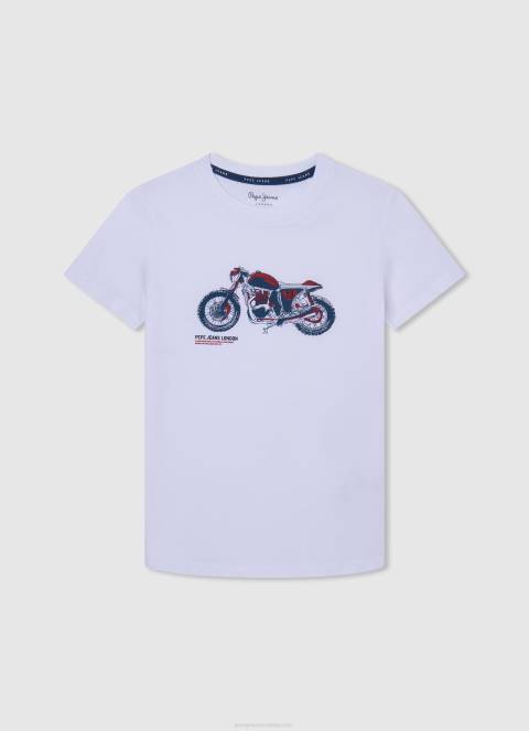 dječak sivi lapor pamučna majica s printom na cijeloj površini Pepe Jeans JZ8H1646 - Slika 4