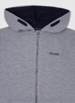 dječak sivi lapor pamučni džemper s patentnim zatvaračem Pepe Jeans JZ8H1589 - Slika 3