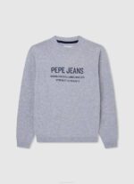 dječak sivi lapor pamučni džemper s patentnim zatvaračem Pepe Jeans JZ8H1589 - Slika 4