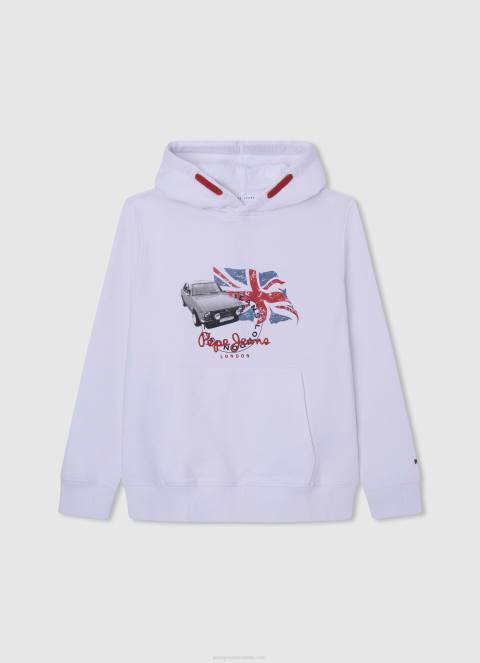 dječak sivi lapor podesiva pamučna majica s kapuljačom Pepe Jeans JZ8H1587 - Slika 5