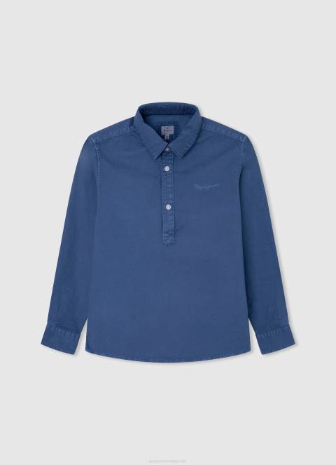dječak sjaj pike polo majica s izvezenim logotipom Pepe Jeans JZ8H1665 - Slika 3