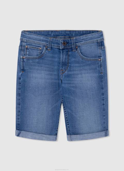 dječak sjaj sportske kratke hlače s printom logotipa Pepe Jeans JZ8H1686 - Slika 4