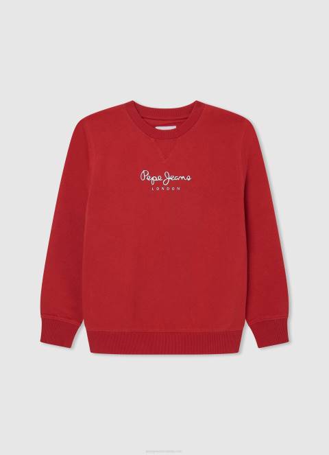 djecak_studio_crvena_dzemper_s_otisnutim_logotipom_pepe_jeans_jz8h1595.jpg dječak studio crvena džemper s otisnutim logotipom Pepe Jeans JZ8H1595 - Slika 1