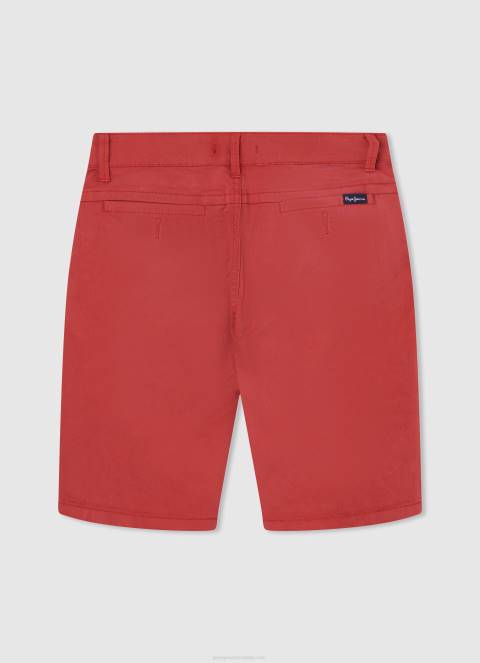 dječak studio crvena kratke chino hlače uobičajenog kroja Pepe Jeans JZ8H1693 - Slika 2