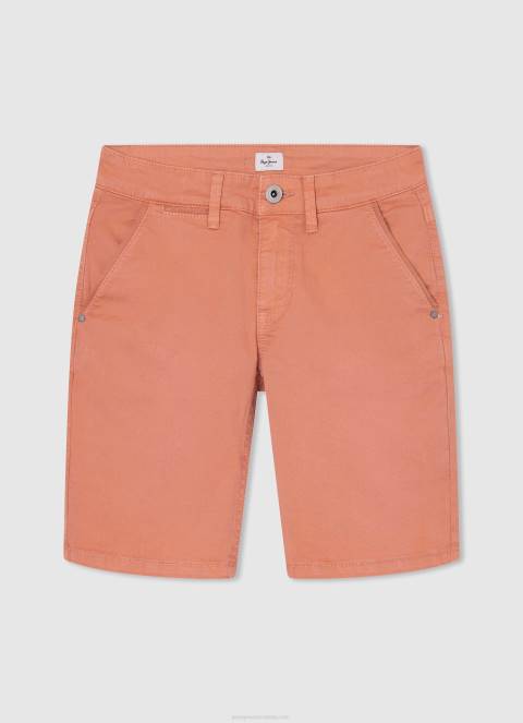 dječak studio crvena kratke chino hlače uobičajenog kroja Pepe Jeans JZ8H1693 - Slika 4