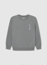 dječak studio crvena pamučna majica s okomitim logotipom Pepe Jeans JZ8H1608 - Slika 5