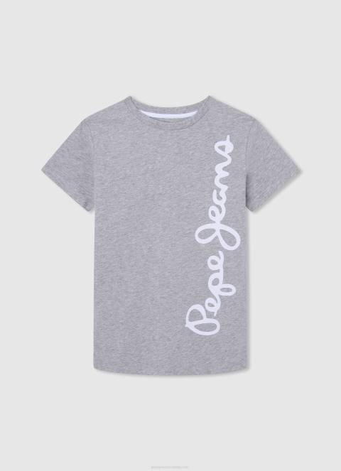 dječak tikvica naranča majica s printom logotipa Pepe Jeans JZ8H1651 - Slika 3