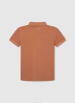 dječak tikvica naranča pike polo majica s izvezenim logotipom Pepe Jeans JZ8H1657 - Slika 2
