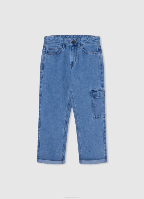 dječak traper archie traperice srednjeg kroja opuštenog kroja Pepe Jeans JZ8H1574 - Slika 5