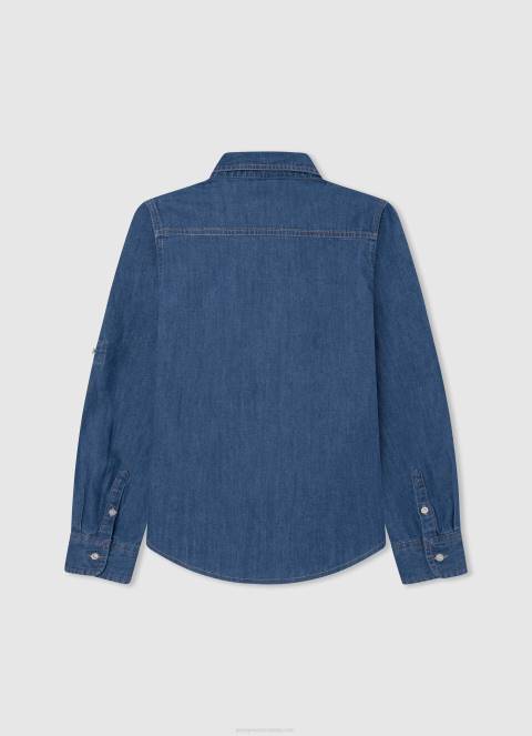 dječak traper portez regular fit traper košulja Pepe Jeans JZ8H1660 - Slika 2