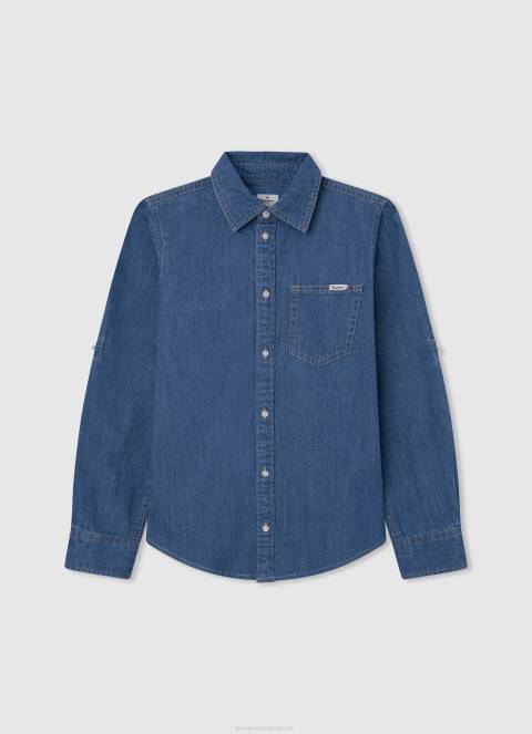 djecak_traper_portez_regular_fit_traper_kosulja_pepe_jeans_jz8h1660.jpg dječak traper portez regular fit traper košulja Pepe Jeans JZ8H1660 - Slika 1