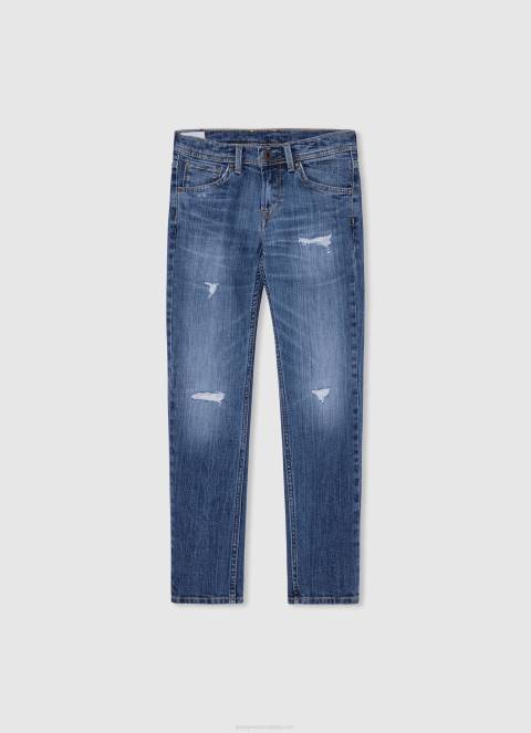 dječak traper traperice rey srednjeg kroja opuštenog kroja Pepe Jeans JZ8H1580 - Slika 4