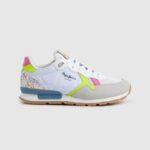 djevojka bijela brit neon kombinirane tenisice Pepe Jeans JZ8H1316