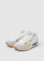 djevojka bijela brit neon kombinirane tenisice Pepe Jeans JZ8H1316 - Slika 3