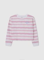 djevojka bijela džemper s printom srca Pepe Jeans JZ8H1411 - Slika 5