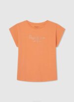djevojka bijela majica s printom logotipa Pepe Jeans JZ8H1452 - Slika 3
