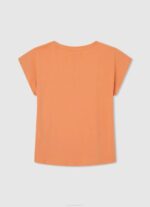 djevojka breskva pamučna majica s logotipom strass Pepe Jeans JZ8H1451 - Slika 2