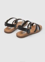 djevojka crno irma božanske kožne sandale Pepe Jeans JZ8H1336 - Slika 4